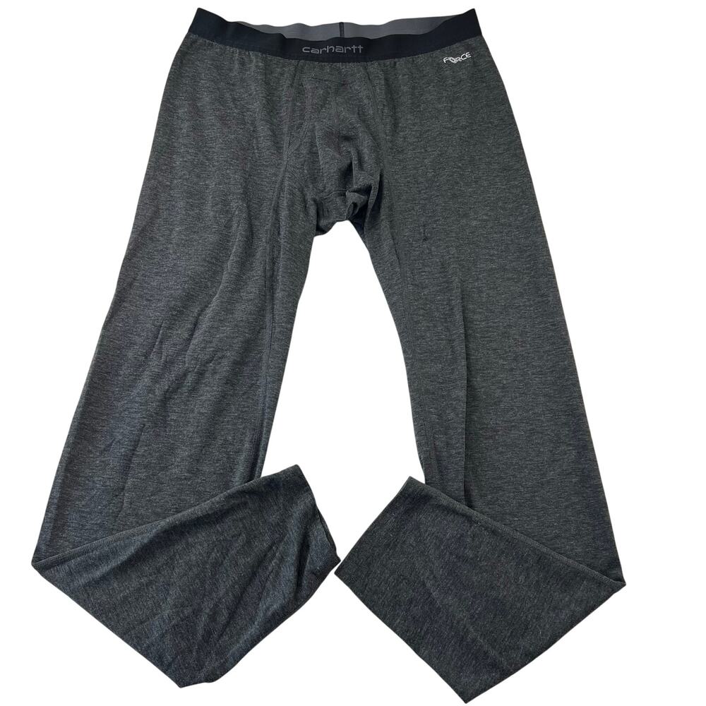 Carhartt Force Men's Base Layer Long John Pants Heather Black Size XL